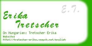 erika tretscher business card